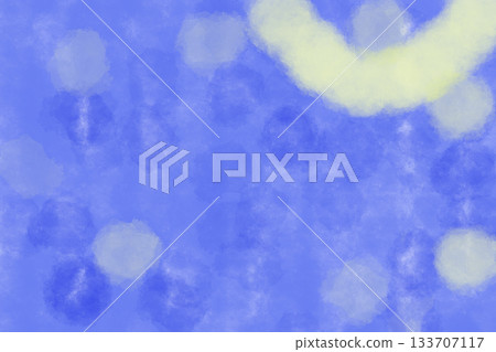 Illustration material: Gold pattern on a dark blue background (night sky image) 133707117
