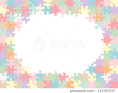 Jigsaw Puzzle Frame Pastel Jigsaw Puzzle Frame Pastel 133707257