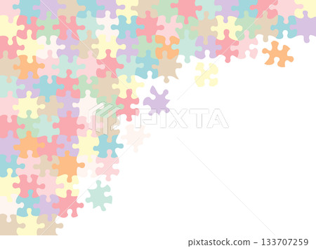 拼圖框 粉彩 133707259