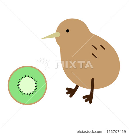 奇異果和奇異果插圖集 奇異果和奇異果插圖集 133707439