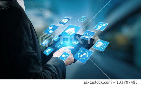 Data backup cloud system network connection concept Gist 133707483