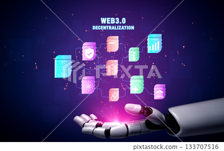AI in The Web 3.0 Decentralization Technology Ecosystem Motif 133707516