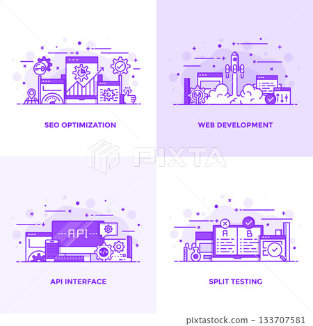 Flat line Purple Designed Concepts 13 133707581