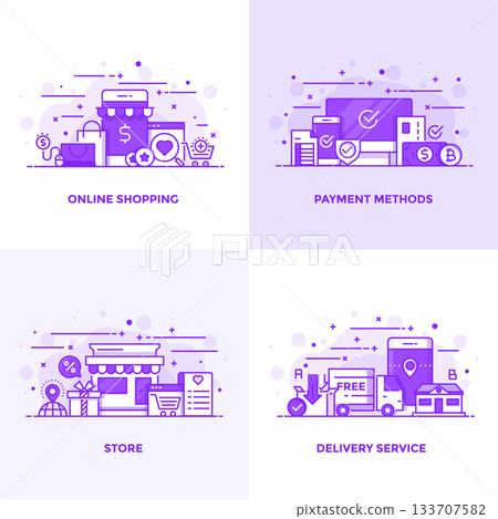 Flat line Purple Designed Concepts 14 133707582