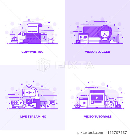 Flat line Purple Designed Concepts 2 133707587