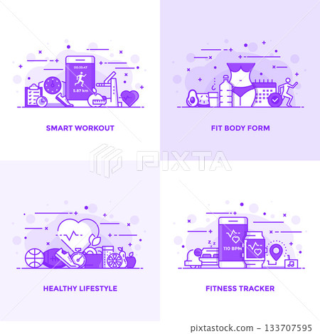 Flat line Purple Designed Concepts 8 133707595