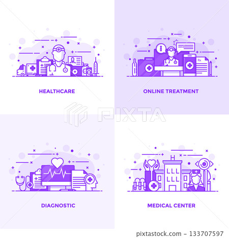 Flat line Purple Designed Concepts 9 133707597