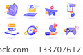Modern 3d Icons 133707617