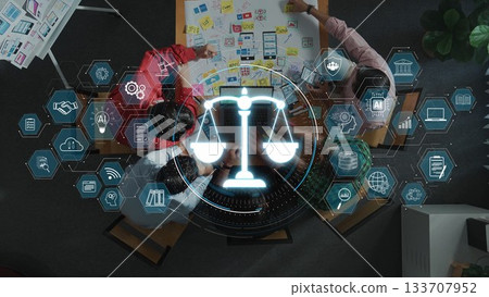Teamwork and Collaboration in Legal Technology Workshop Focused on Innovation and Data Analysis for Modernizing Legal Practices and Services. Raster 133707952