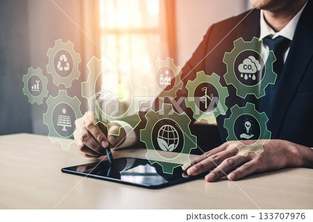 Net zero sustainability ecosystem concept Parse 133707976