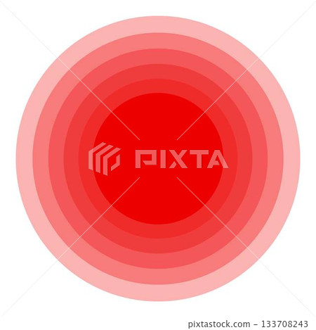 Red gradient concentric circles creating tunnel effect Red gradient concentric circles creating tunnel effect 133708243