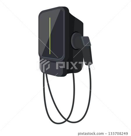 Electric vehicle charging station promoting sustainable transportation solutions 133708249