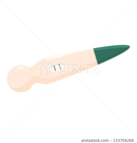 Positive pregnancy test showing two lines confirming pregnancy Positive pregnancy test showing two lines confirming pregnancy 133708266