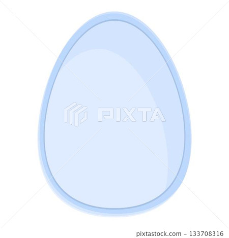 Light blue egg representing easter and new life Light blue egg representing easter and new life 133708316