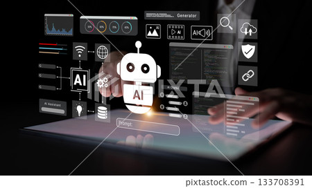 AI chatbot assistant and intelligent automation platform concept Parse AI chatbot assistant and intelligent automation platform concept Parse 133708391