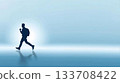 行走的人的剪影插圖 133708422