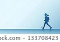 行走的人的剪影插圖 133708423
