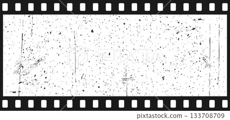 Old film texture. Distressed background with gritty vintage effect and overlay. Retro picture with grunge film strip icon. Vector illustration Old film texture. Distressed background with gritty vintage effect and overlay. Retro picture with grunge film strip icon. Vector illustration 133708709