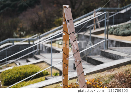 [Awaji Yumebutai] Illumination facilities installed at Hyakudanen 133709503
