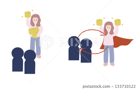 Women who hoard money and women who contribute to the world by driving the economy Women who hoard money and women who contribute to the world by driving the economy 133710122