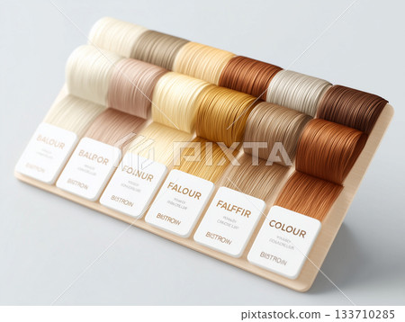 帶有嵌入頭髮顏色樣本的培養皿 133710285