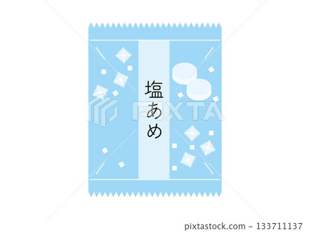Simple salt candy illustration, one bag 133711137