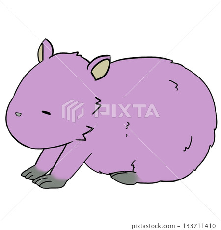 Purple Capybara 133711410