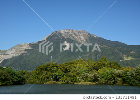 Mishima Pond 2 with Mount Ibuki in the background 133711481