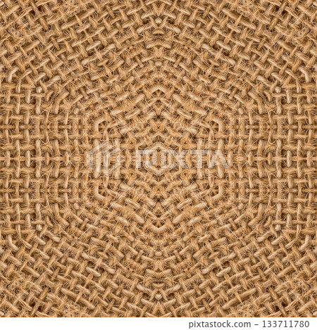 Rustic Jute Fabric Pattern with Woven Burlap Texture craft background. Natural Jute Sack. Organic Burlap Texture for any fashion Design Use 133711780