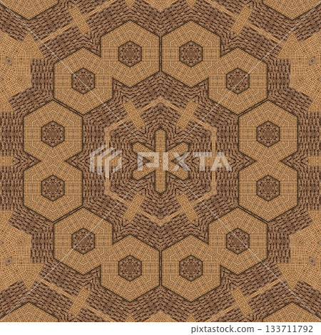 Rustic Jute Fabric Pattern with Woven Burlap Texture craft background. Natural Jute Sack. Organic Burlap Texture for any fashion Design Use Rustic Jute Fabric Pattern with Woven Burlap Texture craft background. Natural Jute Sack. Organic Burlap Texture for any fashion Design Use 133711792