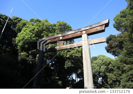 Meiji Shrine Torii Meiji Shrine Torii 133712179