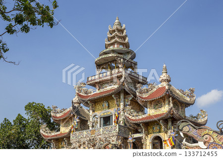 The main hall of Linh Phuoc Pagoda The main hall of Linh Phuoc Pagoda 133712455