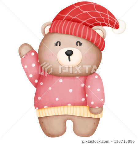 toy bear with a scarf toy bear with a scarf 133713096