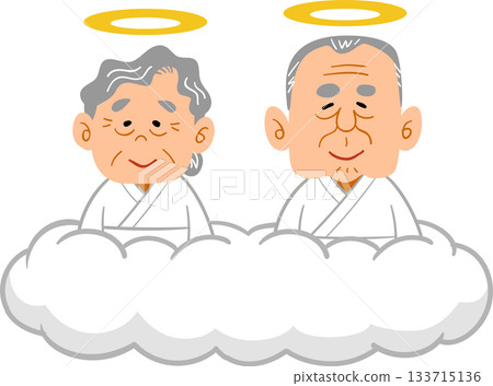 爺爺奶奶在天堂微笑 133715136