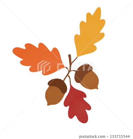 set of autumn leaves set of autumn leaves 133715544