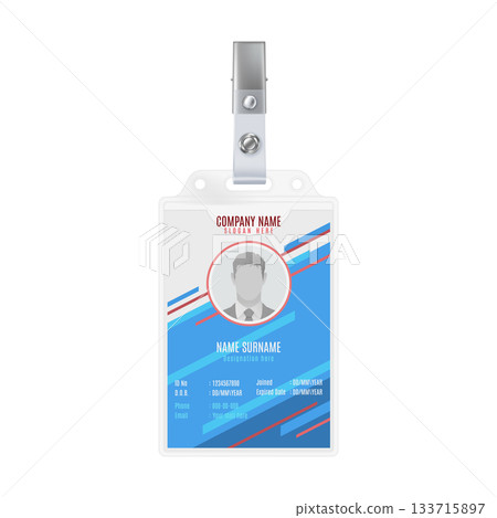 Corporate Identification Badge Design Template Corporate Identification Badge Design Template 133715897