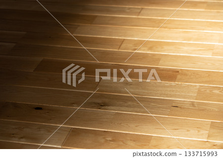 陽光充足的客廳鋪設實木地板 133715993