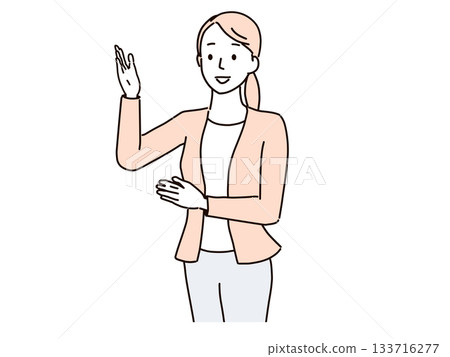 Business person to guide Business person to guide 133716277