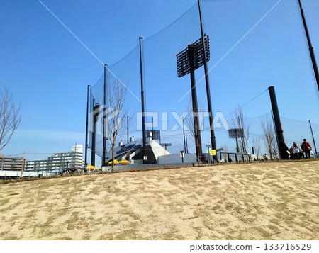 從外圍看到的棒球場，日本鋼鐵SGL球場，尼崎市，大物野 133716529