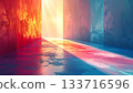 Colorful background with thin light lines 133716596