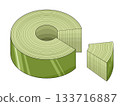 Illustration of matcha Baumkuchen (Matcha Sweets 19) 133716887