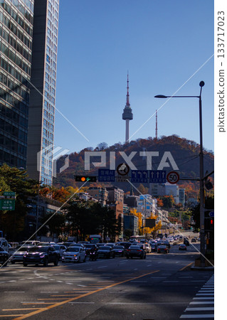 Autumn colors of Myeongdong cityscape Autumn colors of Myeongdong cityscape 133717023