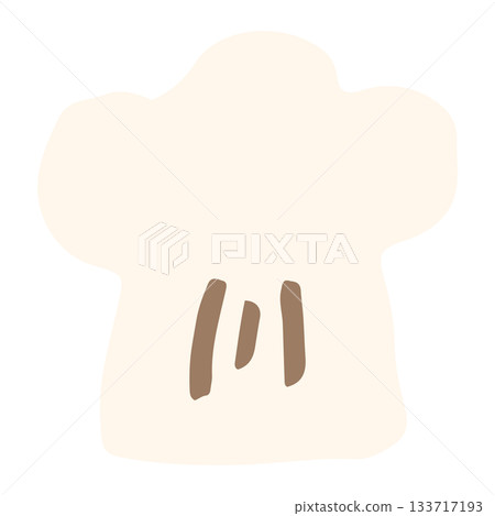 簡單的幼兒園插圖（無主線，簡單可愛）| 廚師帽插圖 133717193