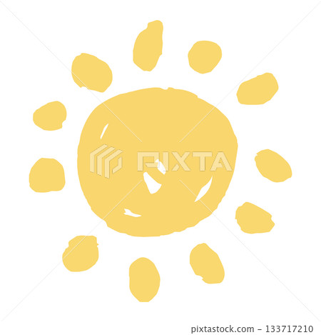 Easy kindergarten illustrations (no main lines, cute and relaxed) | Sun illustrations 133717210