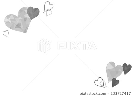 Gray jewel-like heart frame Gray jewel-like heart frame 133717417