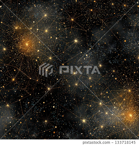 Expansive Cosmic Galaxy with Stars and Nebulae in Dark Space Background Expansive Cosmic Galaxy with Stars and Nebulae in Dark Space Background 133718145