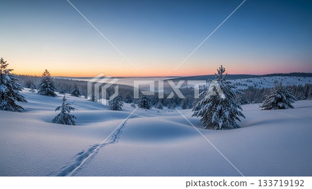 snowy hill snowy hill 133719192