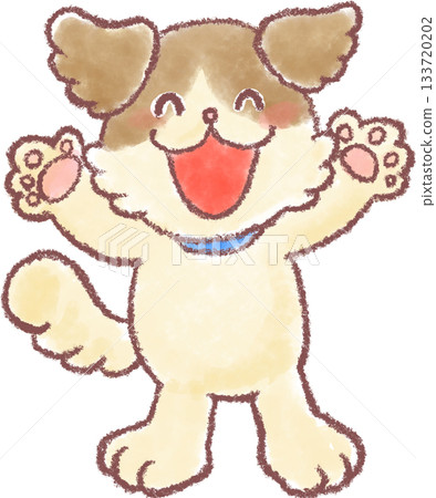 可愛的狗狗插畫_狗狗_有趣的狗狗插畫 133720202