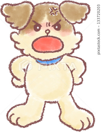Cute dog illustration_Dog_Angry dog illustration 133720203