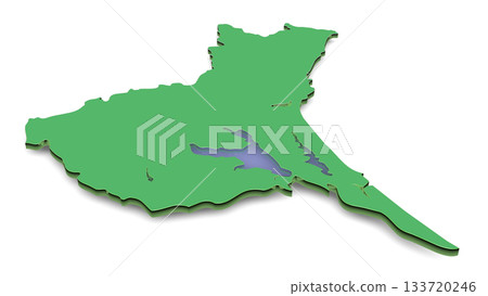 茨城縣地圖材質：平面 133720246